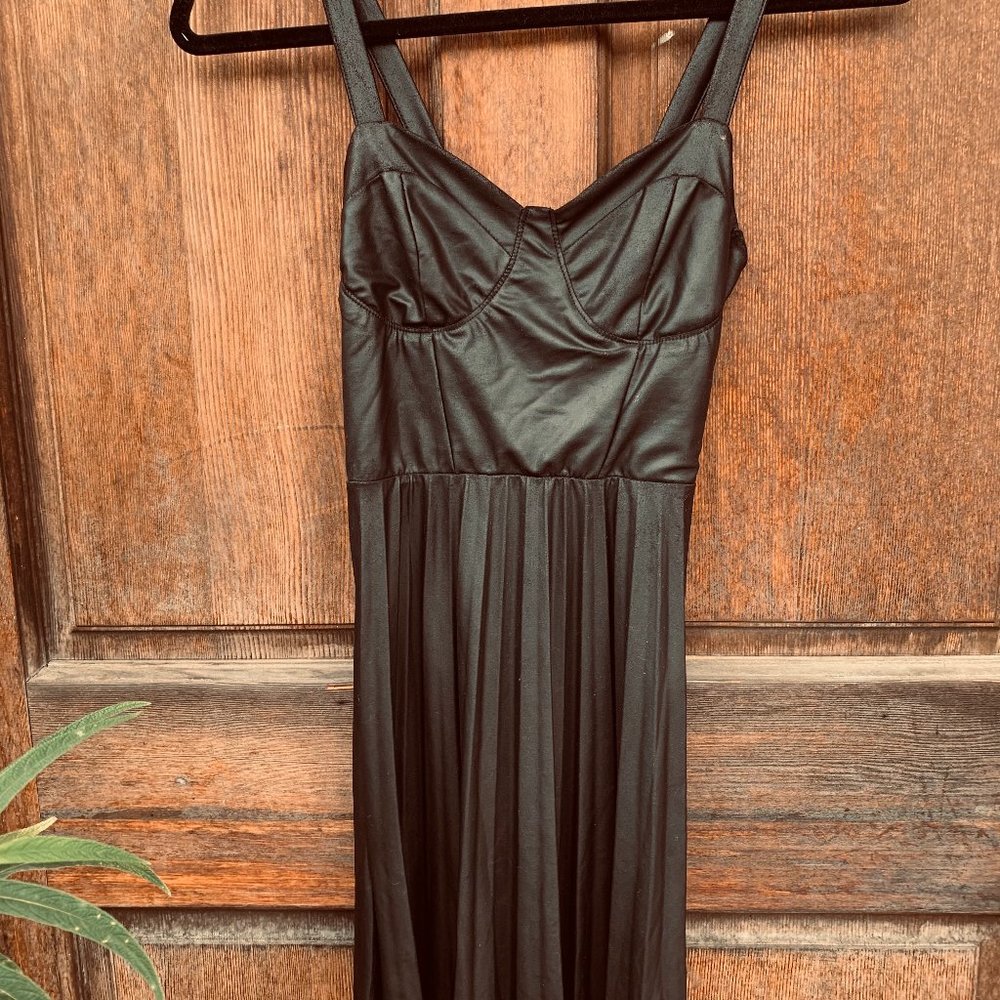 Pac Sun Kirra Faux Leather Mini Dress S